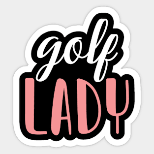 golf lady - golf girl Sticker